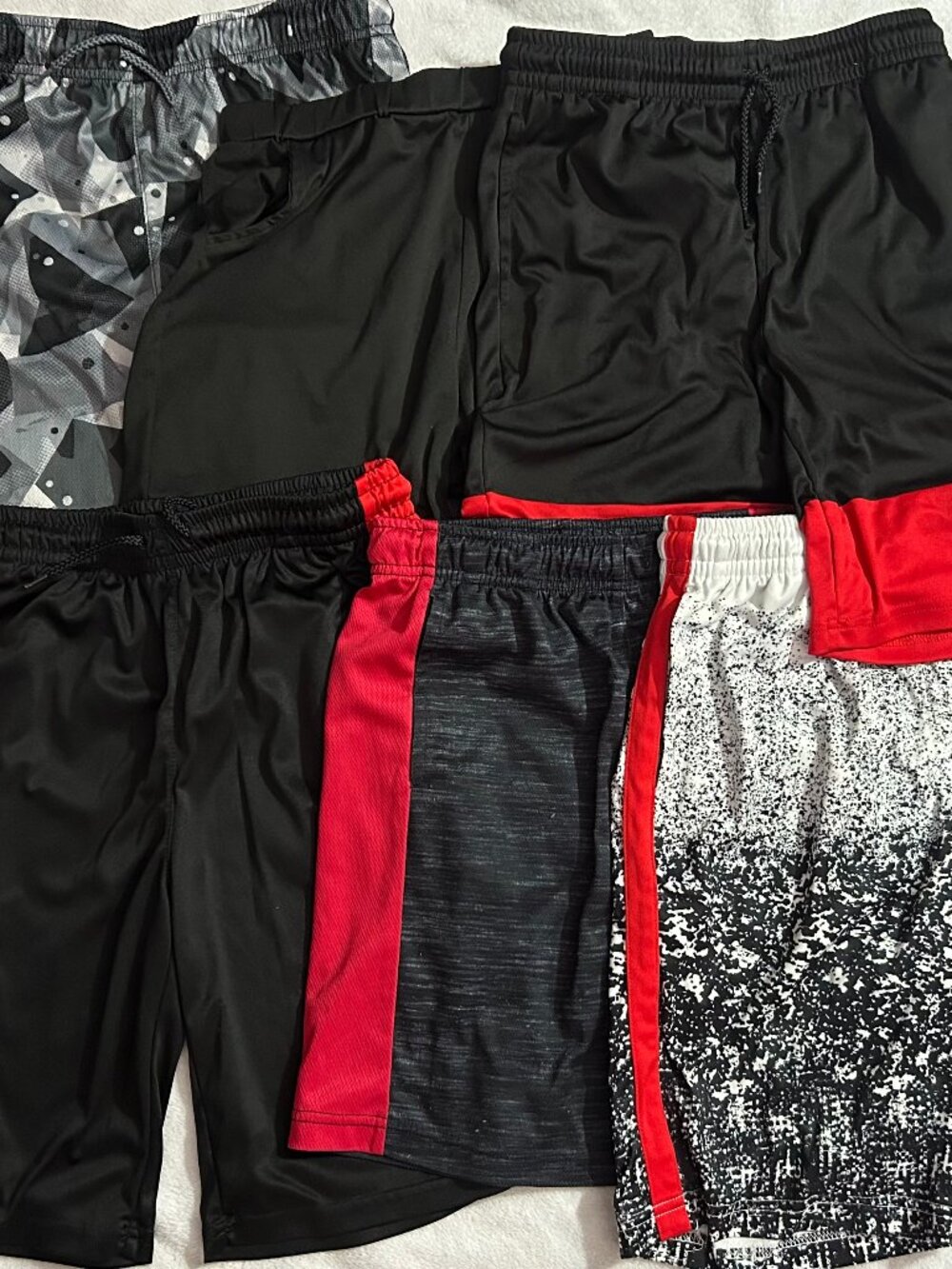 6pk Sz 10-12 Children’s Place Boys Print Active Pull-On Jogger Basketball Shorts - Picture 7 of 7